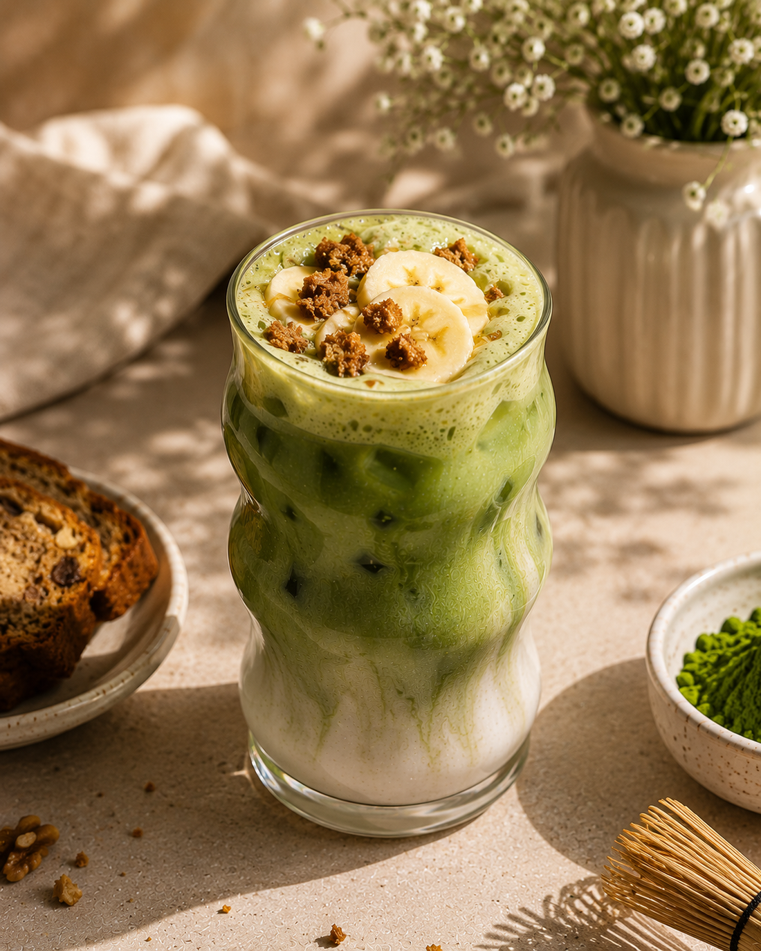 Banana Bread Matcha Recipe | Sip Dopa