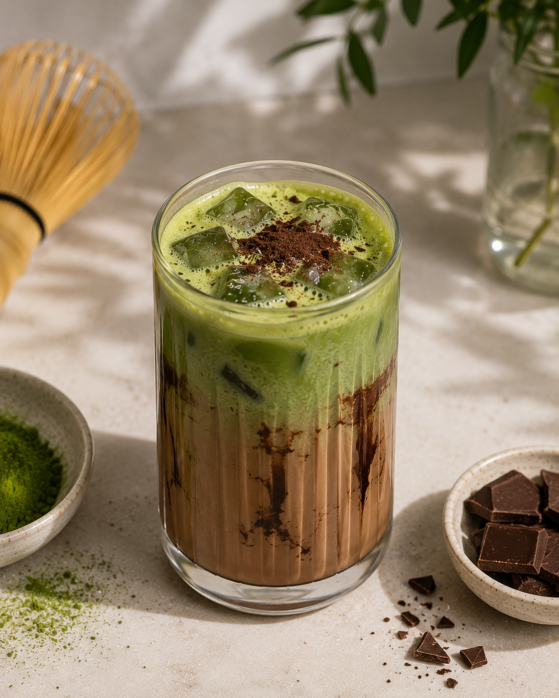 Chocolate Matcha Latte Recipe | Sip Dopa