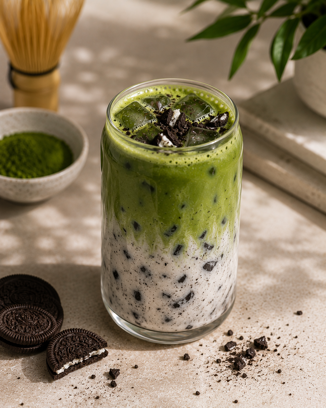Cookies and Cream Matcha Recipe | Sip Dopa