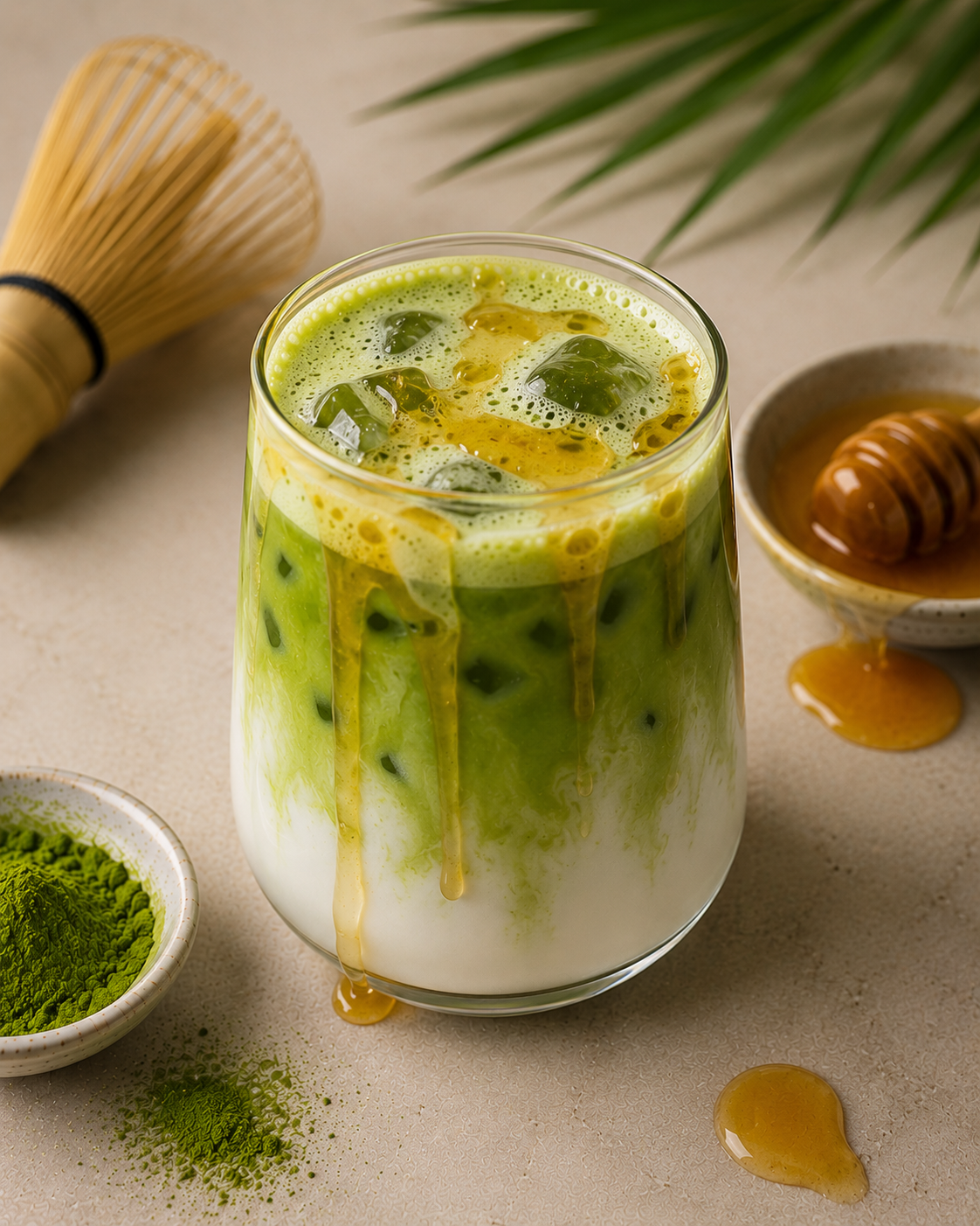 Honey Matcha Latte