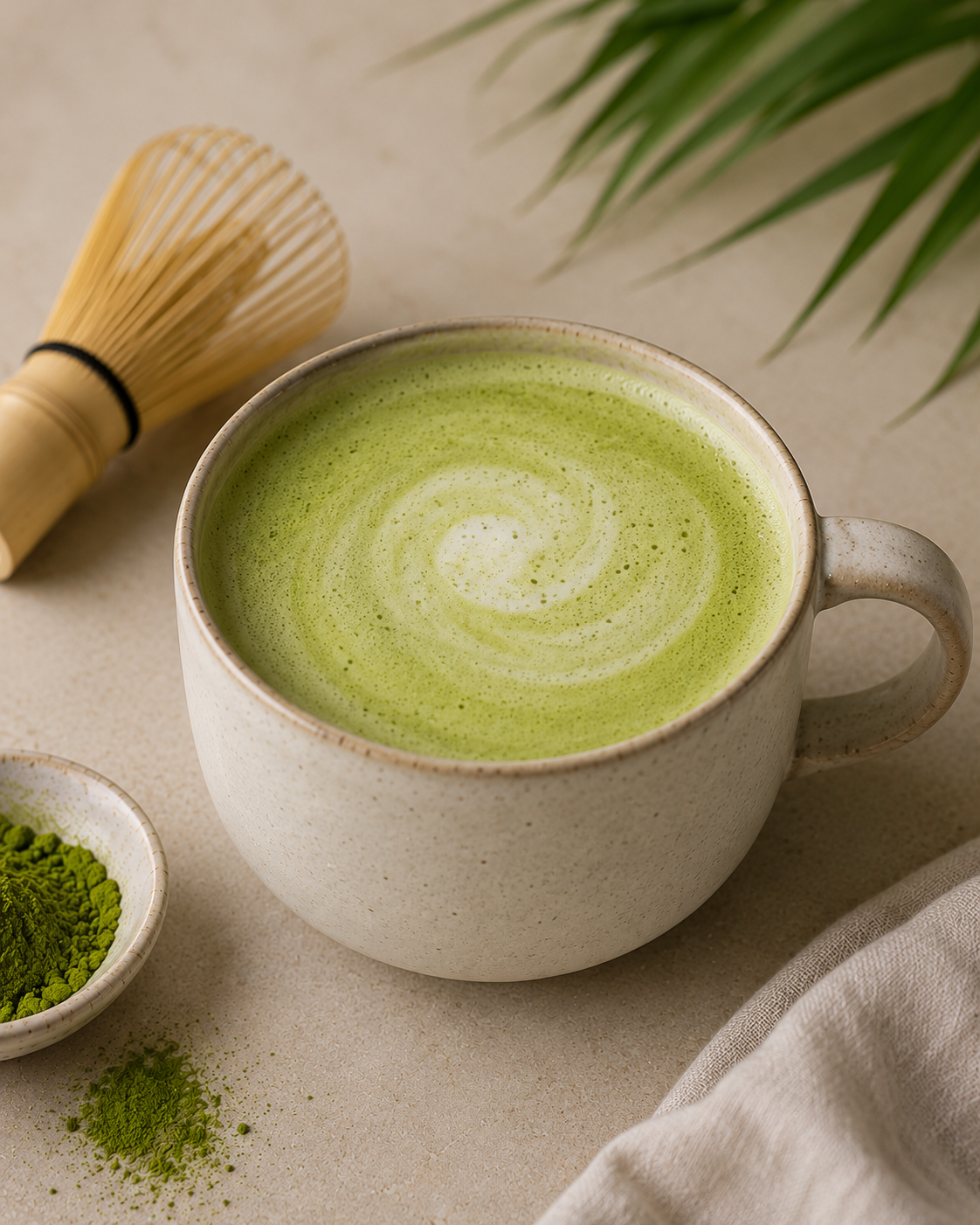 Hot Vanilla Matcha Latte