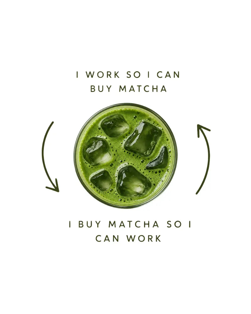 I work so I can buy matcha